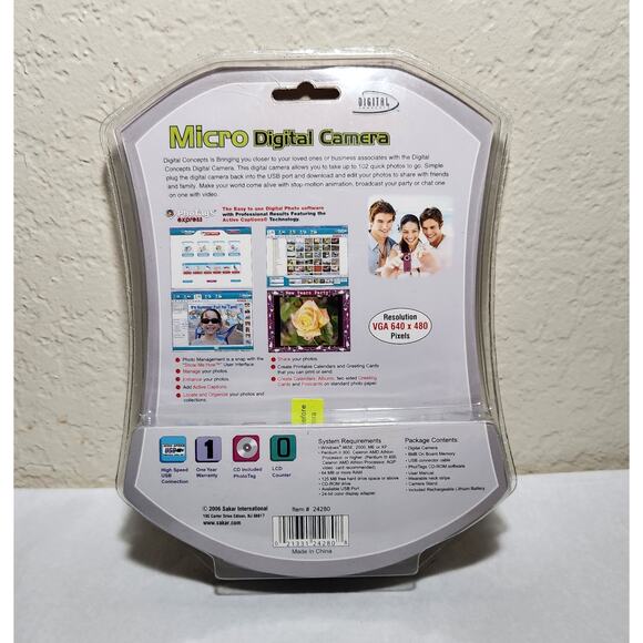 Digital Concepts Micro Digital Camera 2006 Brand New Sealed - Picture 8 of 8